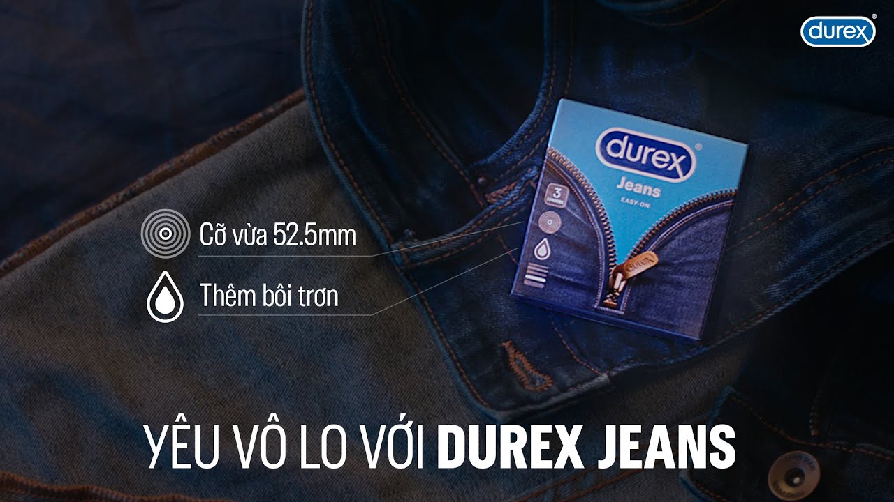 Bao Cao Su Durex Jeans Easy-On 3 Cái