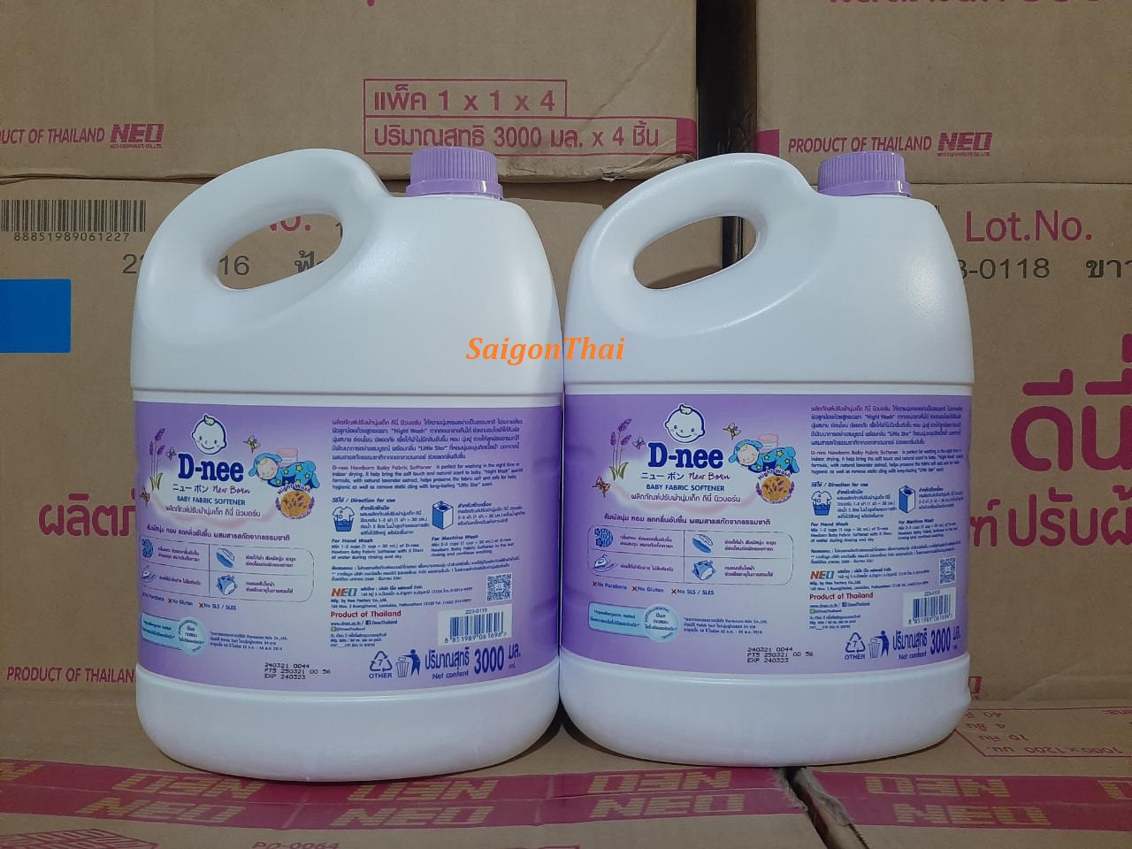 Nước xả làm mềm vải Dnee 2800ml Thái Lan - Màu Tím