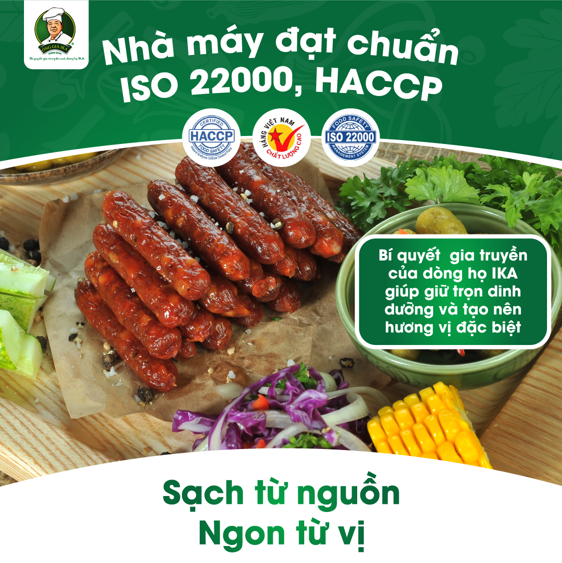 [ Chỉ giao HCM & Hà Nội ] Salami khô 100g Ông già Ika