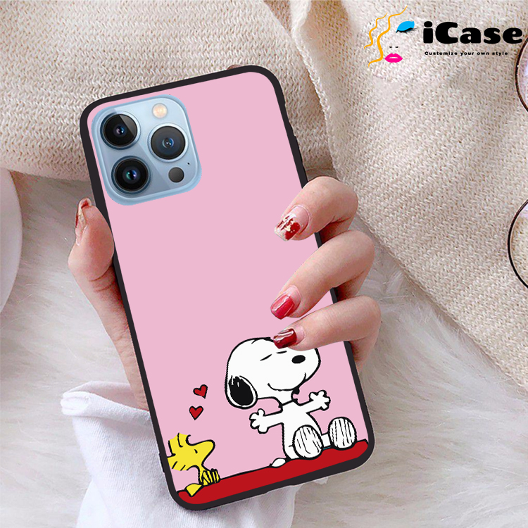 Ốp lưng iPhone 13 Pro Max viền dẻo TPU BST Snopy