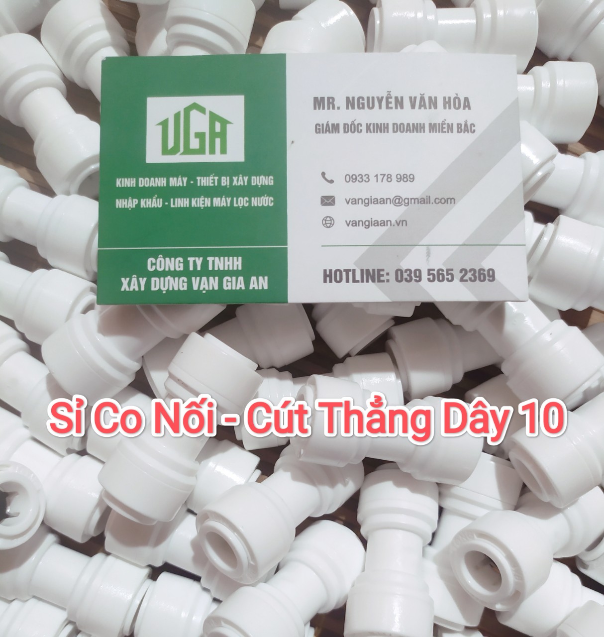 Cút thẳng phi 10 - phi 10 máy lọc nước ro