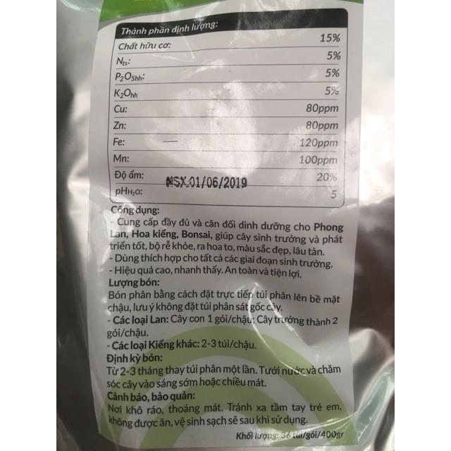 Phân bón Hoa lan - Phân tan chậm 5-5-5 TE (36 túi)
