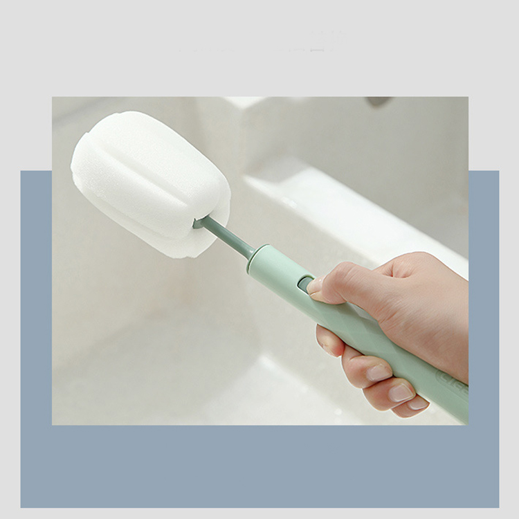 Cây cọ rửa cốc chén bọt biển cao cấp, dụng cụ cọ rửa bình sữa, ly cốc chén