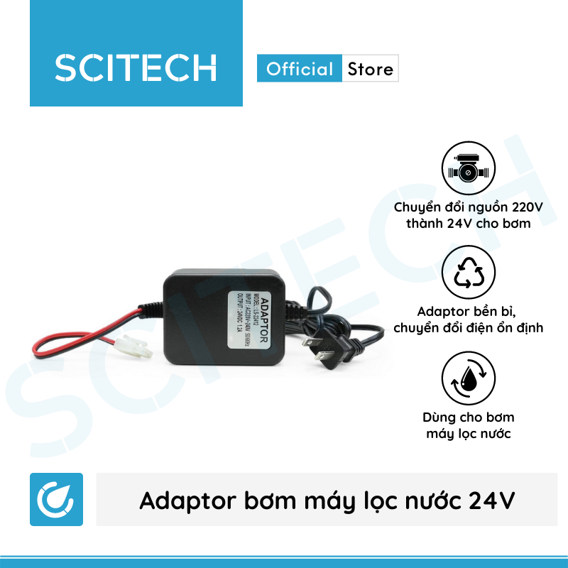 [HCM]Adaptor bơm 24V máy lọc nước - Scitech Water
