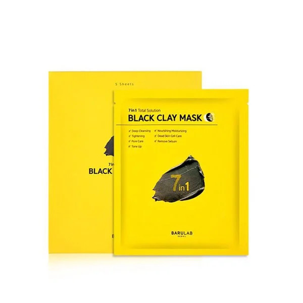 Mặt nạ đất sét Barulab 7in1 Total Soluion Black Clay Mask