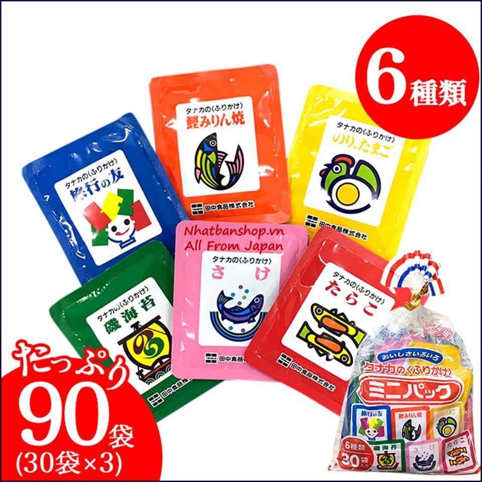 Gia vị rắc cơm 6 vị cho bé - Japan 75g