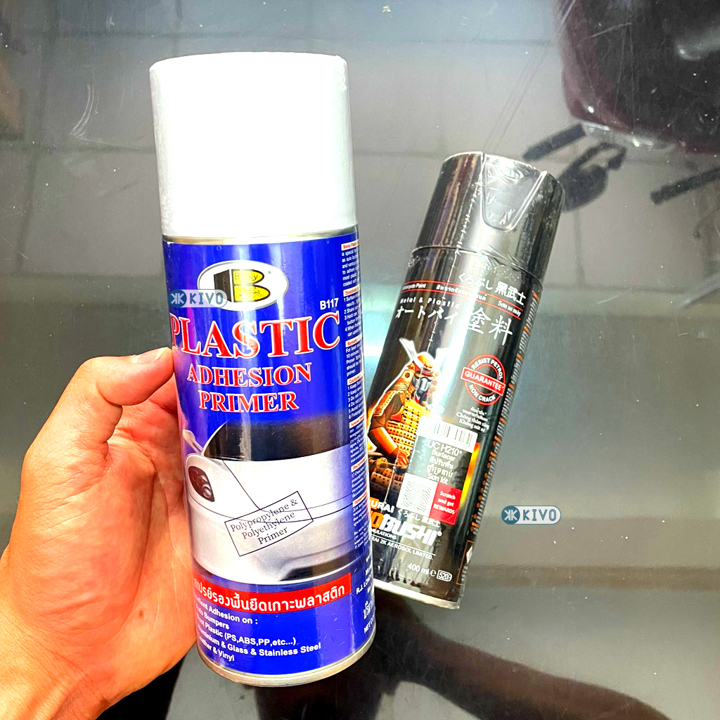 Sơn Lót Samurai /Bosny Chống Rỉ Chốn Cháy Chống Rạn Nứt - Sơn Samurai Lót Nhựa 2k, Lót Nền - Sơn Xịt Xe Máy Oto Kivo