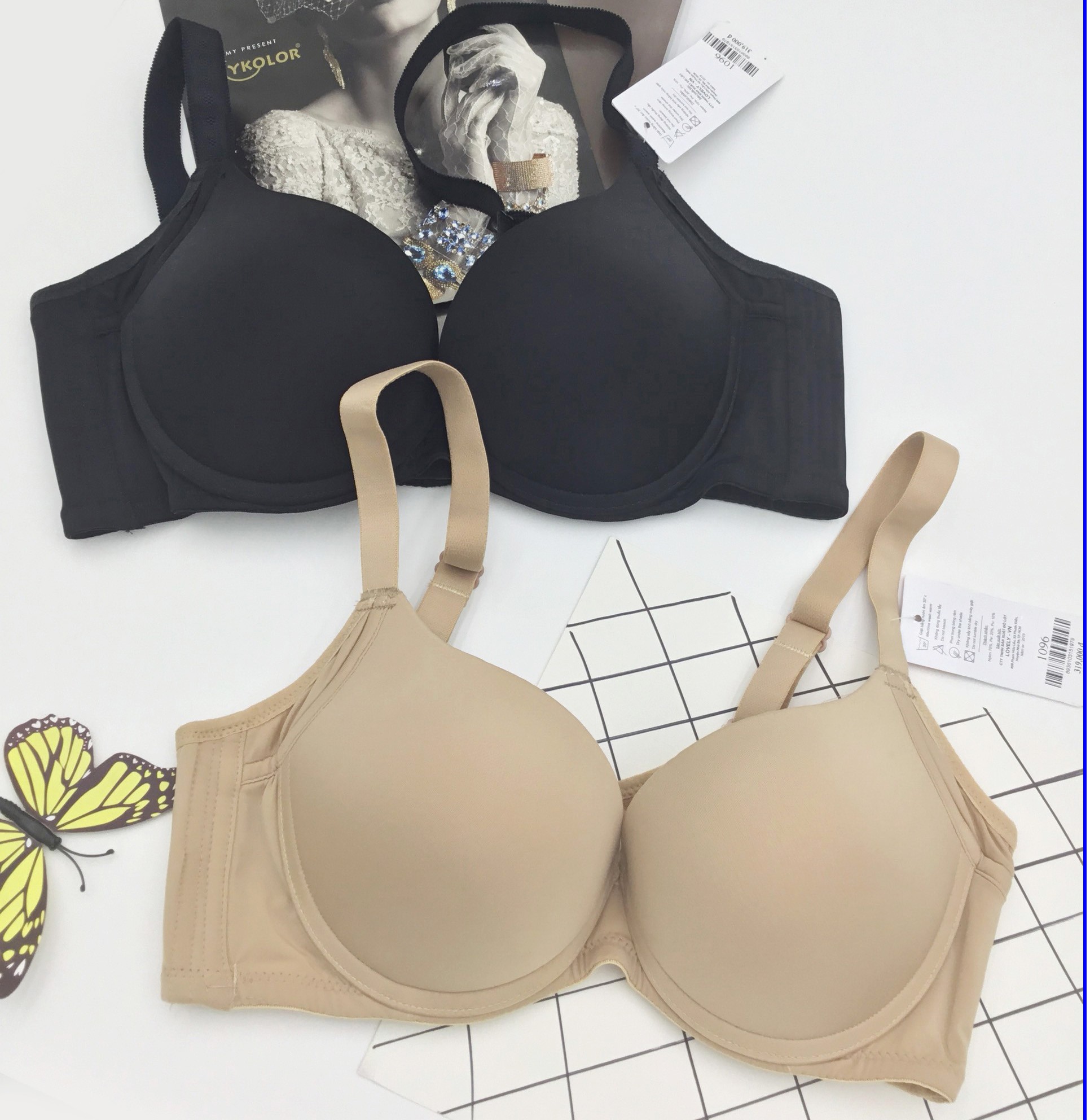 Áo ngực 3 móc mút dày siêu nâng Lovely 1096 hàng chính hãng