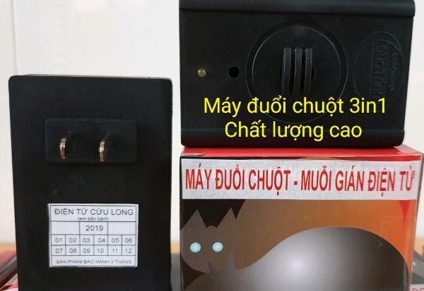 Máy Đuổi Chuột- Gián -Muỗi Cao Cấp 3 trong 1 Cửu Long