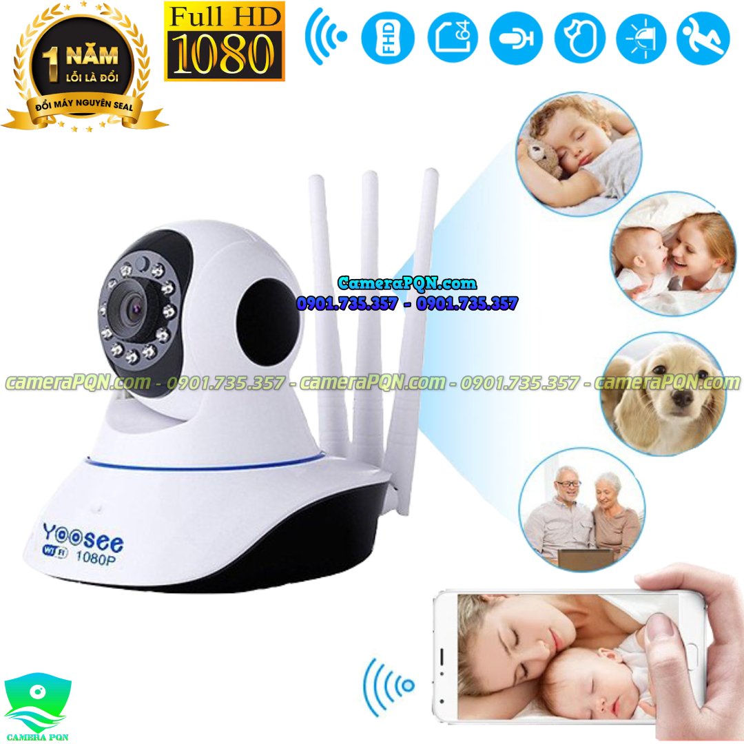 Camera Yoosee 3 Anten 2.0M - 1080P - Hình ảnh cực nét
