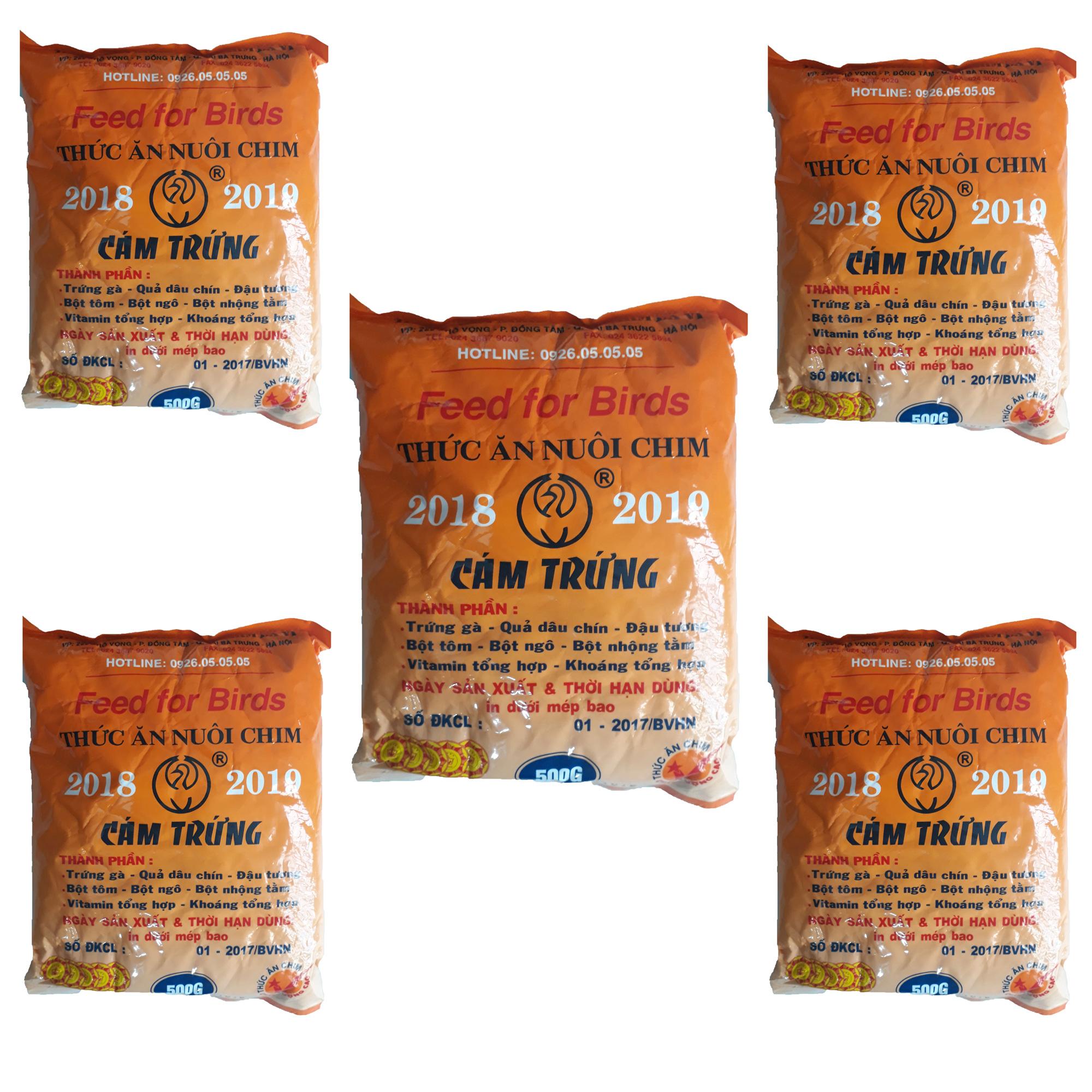 HCMCombo 5 Gói Cám Trứng Ba Vì Không Tem 500g - Thức Ăn Chim