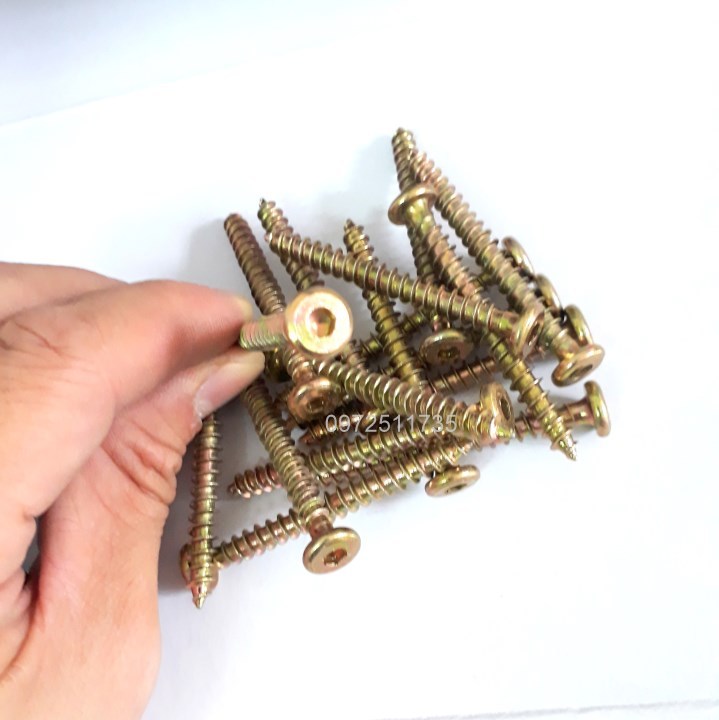 Vít gỗ lục giác chìm M6 (50 con)
