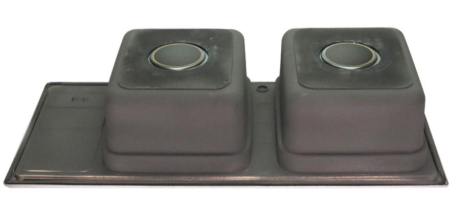 Chậu rửa chén Inox 2 hộc  Eurolife EL-C7 (Trắng bạc)