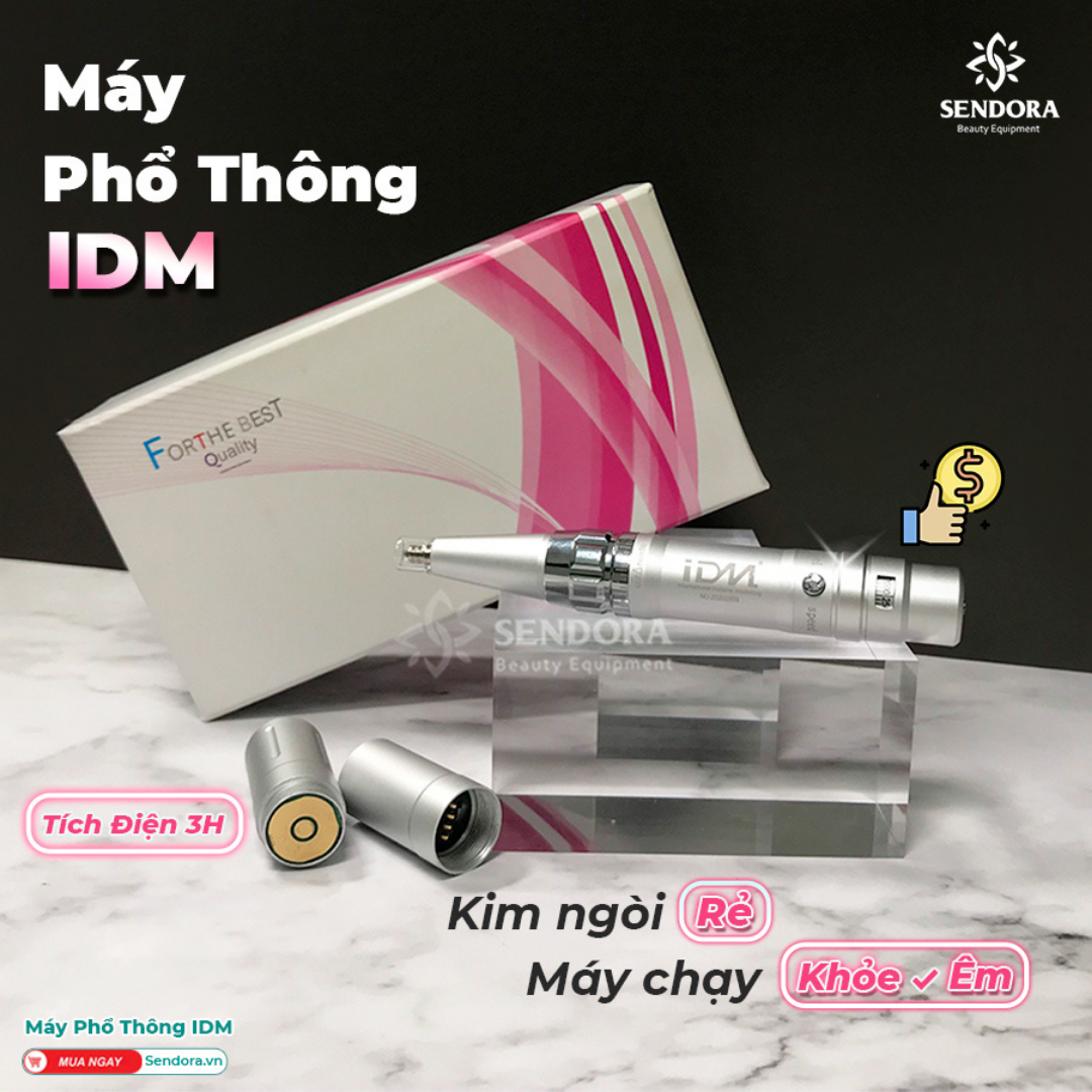 Máy phun xăm IDM Nhật Bản chính hãng - Máy xăm phổ thông chuyên phun Mày Môi Mí