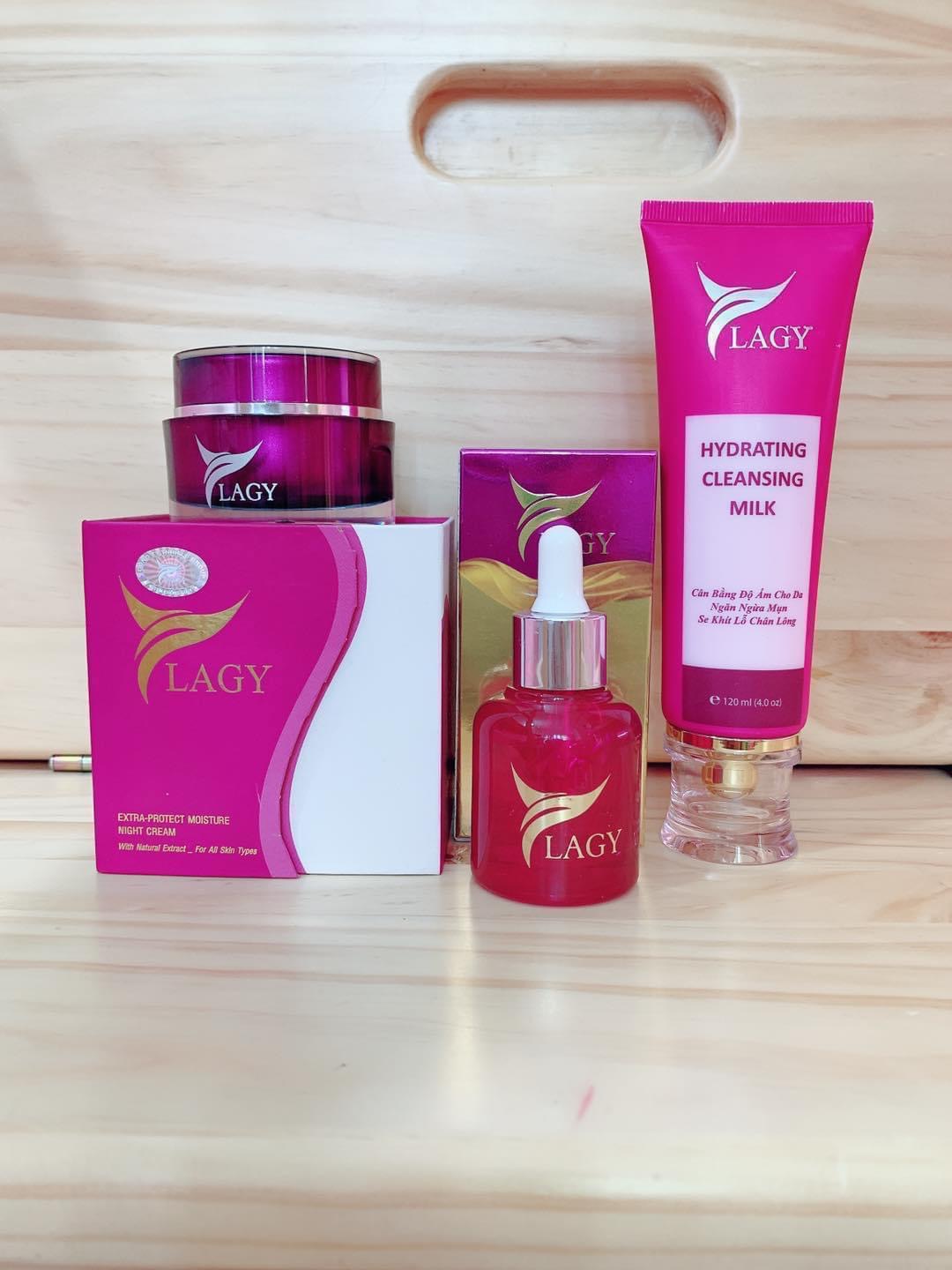 Ylagy 3-Piece Combo Includes Face Cream + Serum + Facial Cleanser (Large Set)
