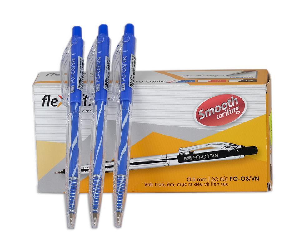 [20Pcs/Box] Hộp Bút Bi FO-03/VN Flex Office Smooth Writing ( 20 Cây)