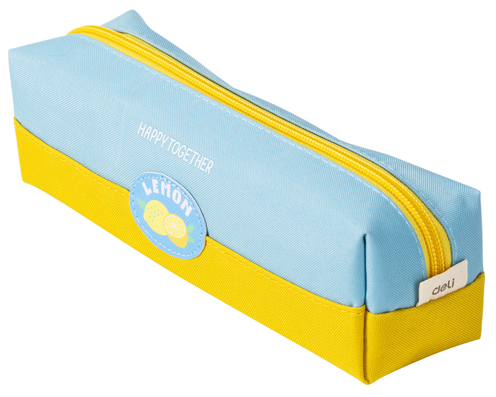 Túi bút học sinh Deli 21x6x6cm vải Oxford Happy Together H903