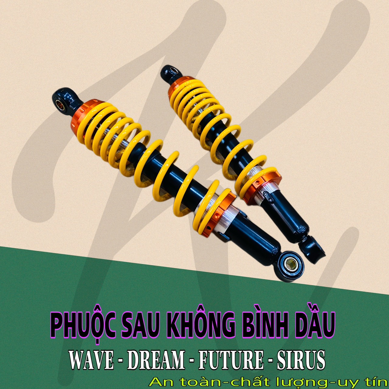 Phuộc sau dành cho xe wave , dream , future , sirus , taurus