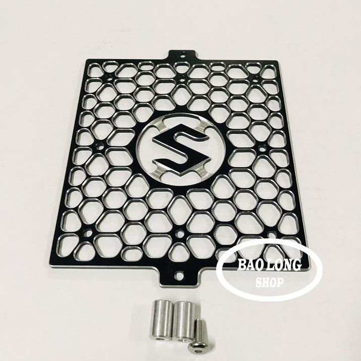 Che két nước CNC nhôm logo S cho Raider FI (loại dày) màu Đen