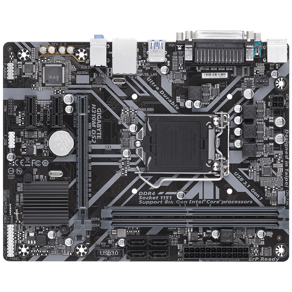 Main Gigabyte H310 DS2
