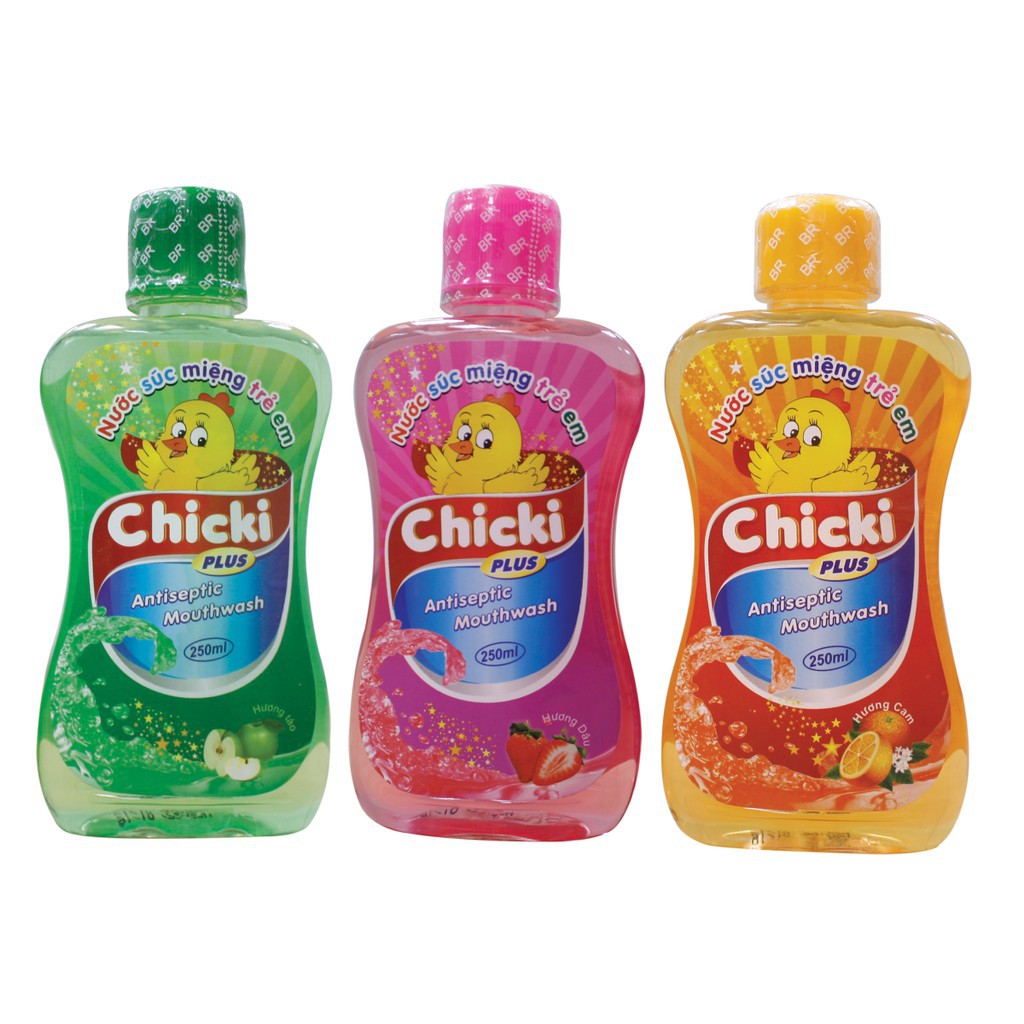 [Lấy mã giảm thêm 30%]Nước Súc Miệng Trẻ Em Chicki -250ml