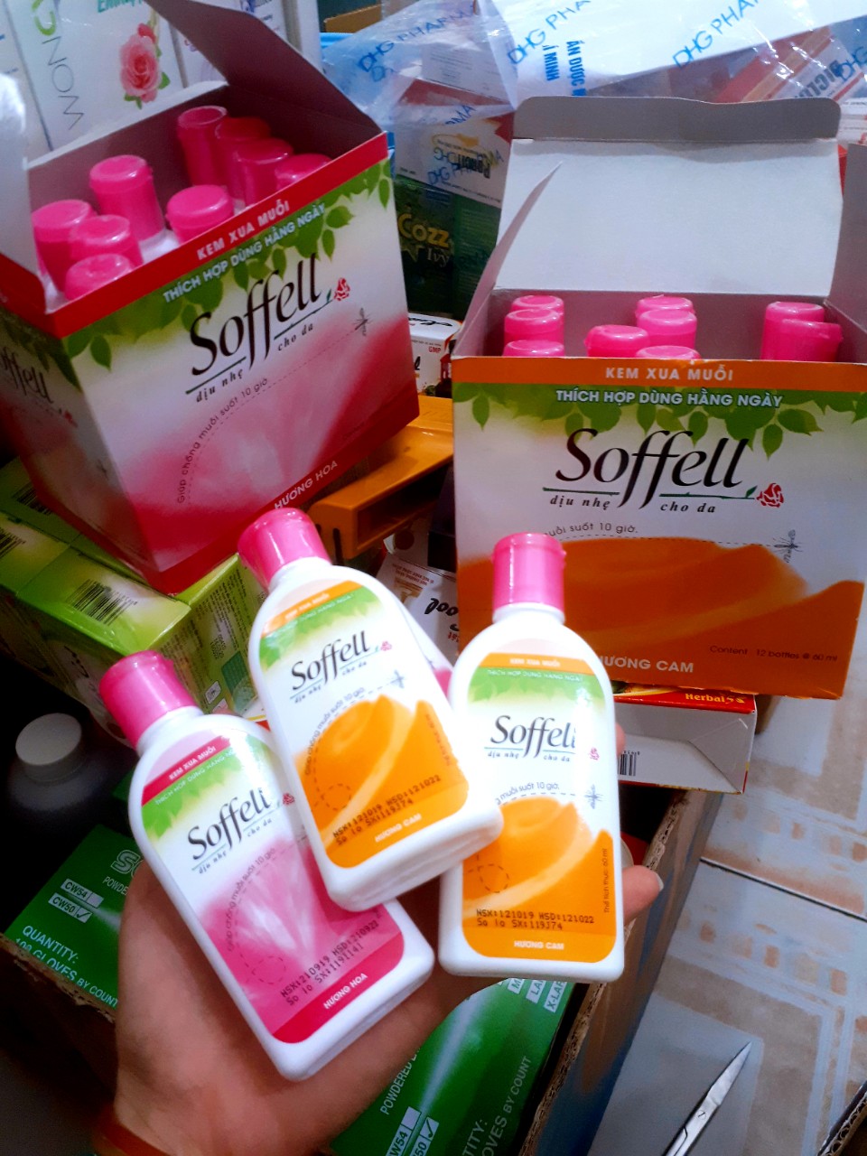 [HCM]Kem chống muỗi SOFFELL chai 60ml