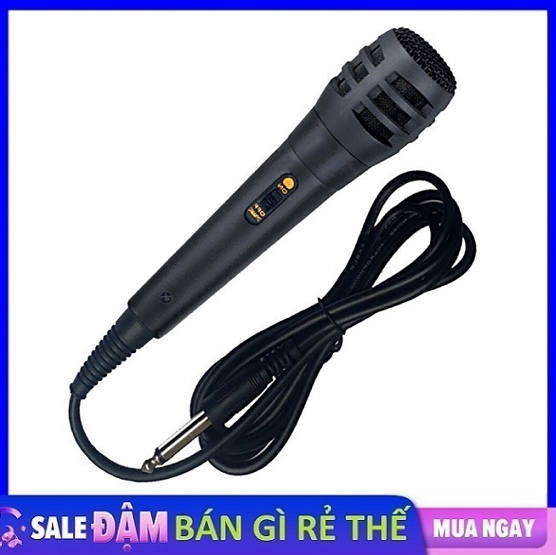 Micro có dây karaoke jack 6.5mm nhỏ gọn dùng cho loa bluetooth loa di động