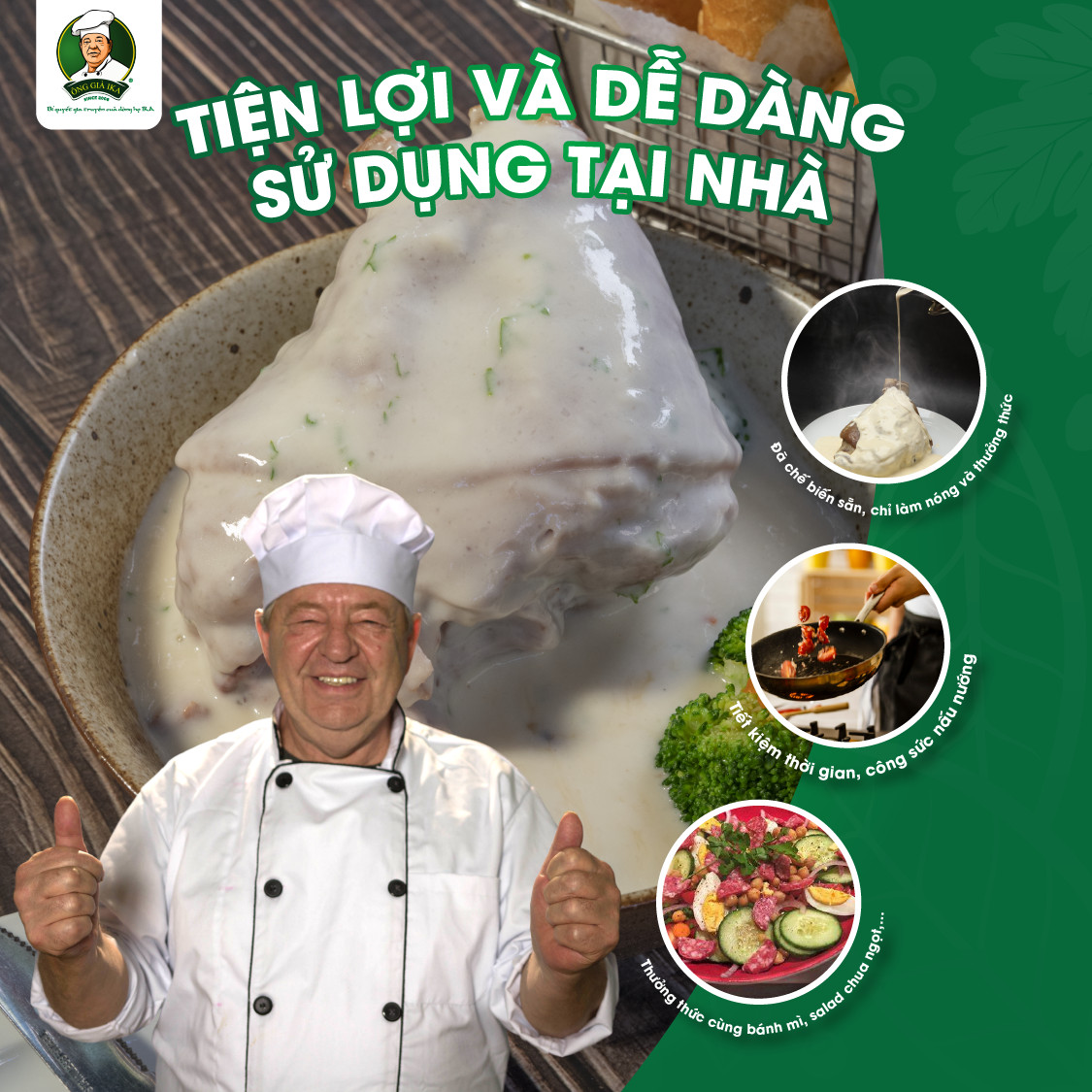 Chân giò hầm sữa kiểu Đức 1.2kg - Ông già IKA ( Chỉ giao tại Hà Nội)