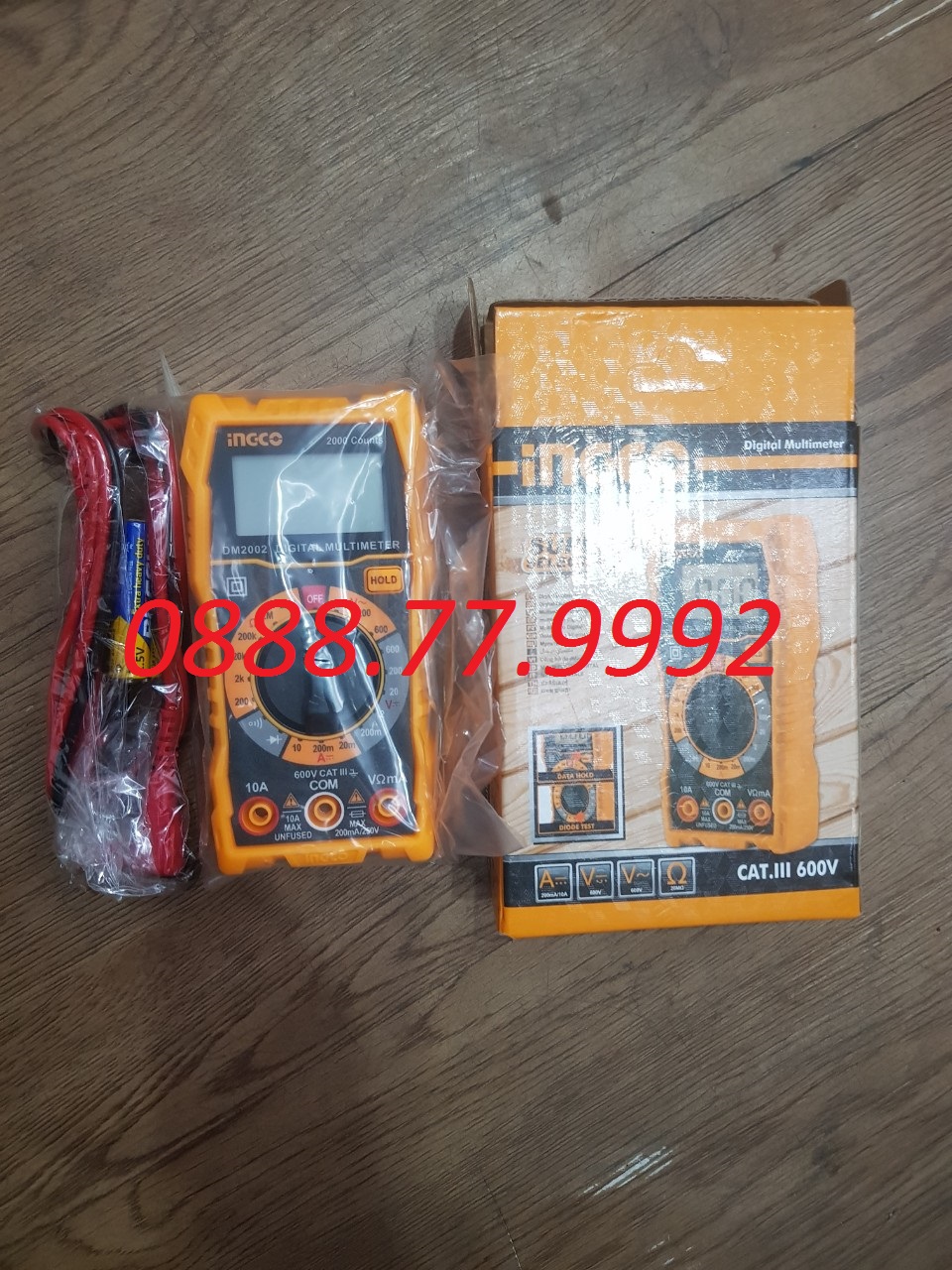 Đồng hồ đo điện vạn năng (2000 số đếm) ingco DM2002