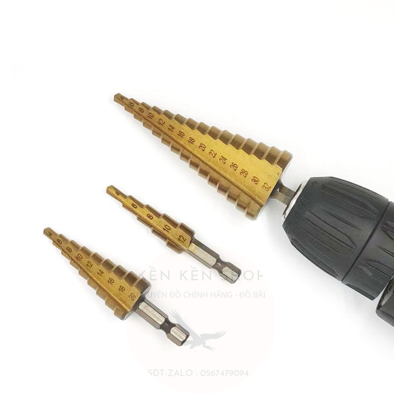 Mũi khoan tháp chuôi lục giác 6.3mm