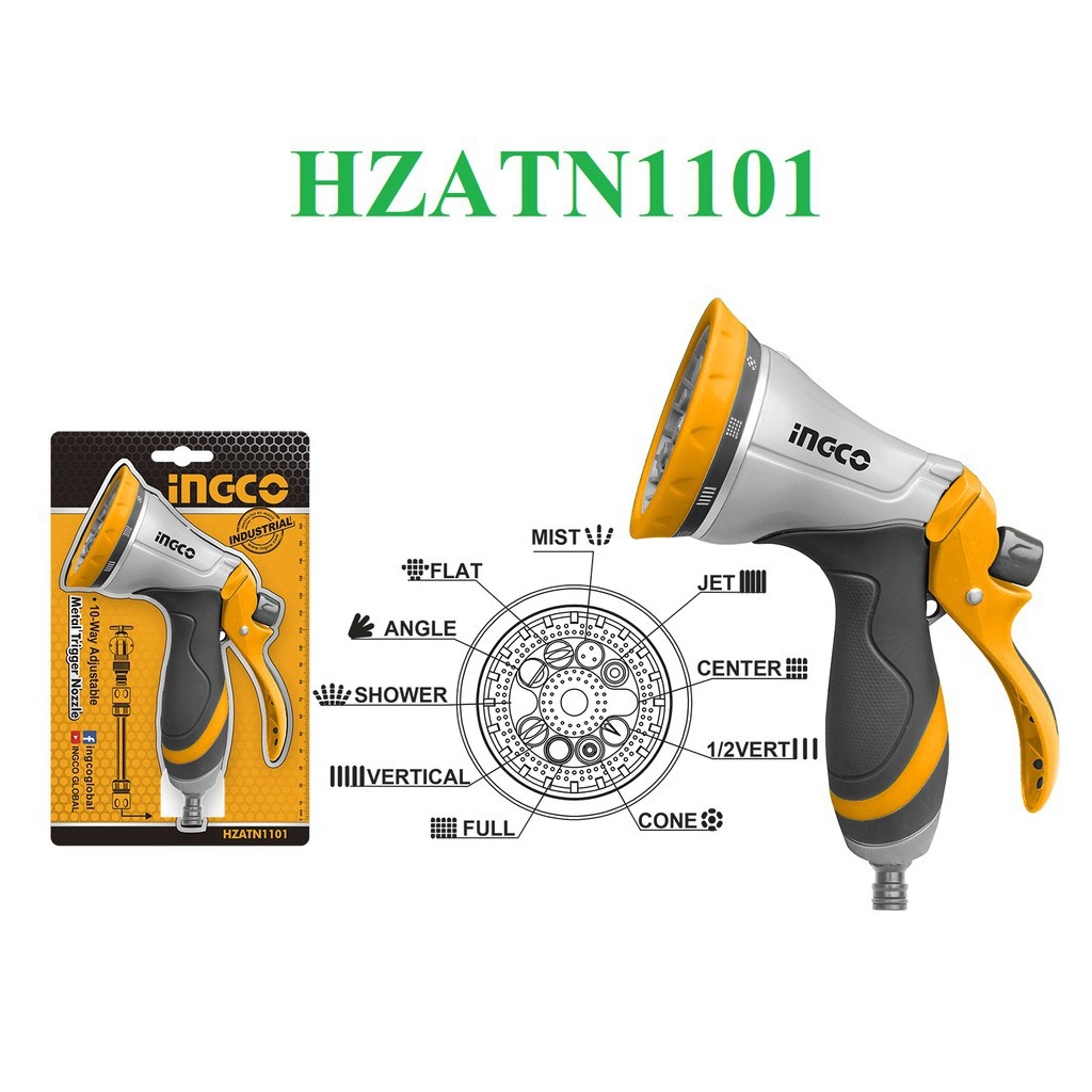 Vòi xịt tưới cây ingco hzatn1101 - vòi xịt tưới cây
