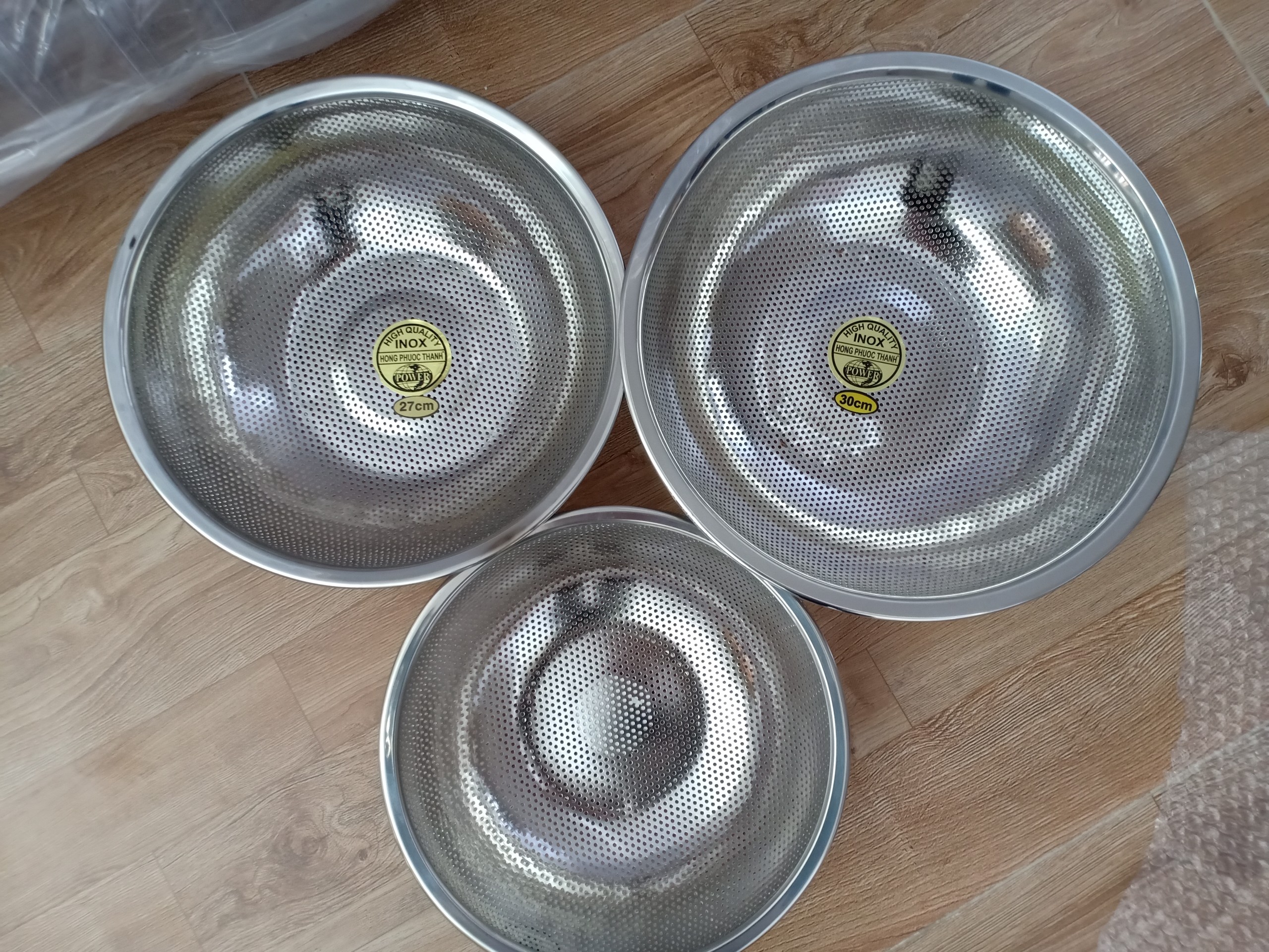 [HCM] Rổ inox dày 304 lọc yến