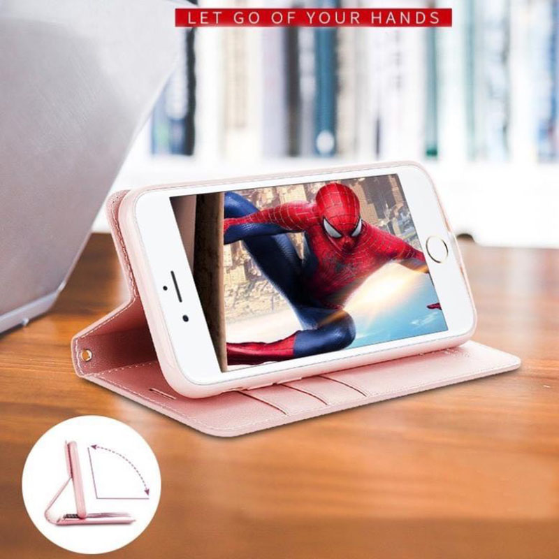 [Bao Xịn] Bao da dạng ví Hanman iphone X, Xs, XR, Xs Max, iphone 6, 6s, ip 7, ip 8, ip SE, iphone 6 Plus, 6s Plus, 7 Plus, 8 Plus có nắp gập, ngăn đựng thẻ ATM tiền tiện lợi, cao cấp