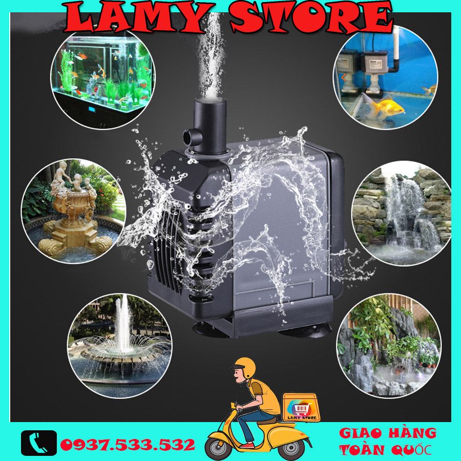Máy bơm hòn non bộ, máy bơm nước mini, máy bơm hồ cá, máy bơm nước gia đình, Máy bơm nước cho bể cá Atman AT306, Giá giảm ngút trời - ưu đãi tuyệt vời, BH toàn quốc 1 đổi 1 tại Lamy Store