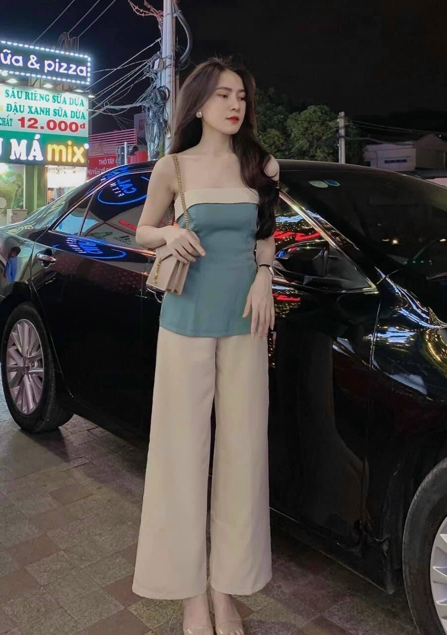 Sét bộ cúp ngực phối trắng sexy sang chảnh