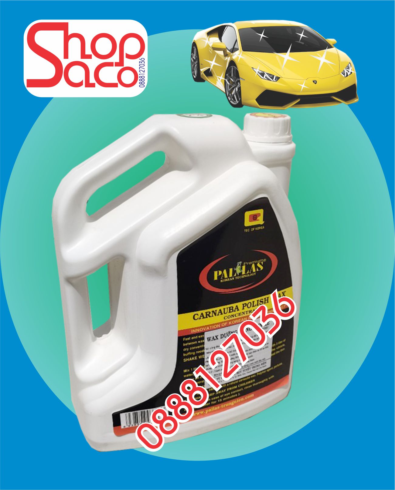 Wax Dưỡng Bóng Sơn Xe Pallas - 6 Lít