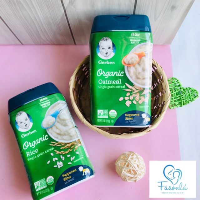 [HCM]Bột Ăn Dăm Gerber Organic 227G