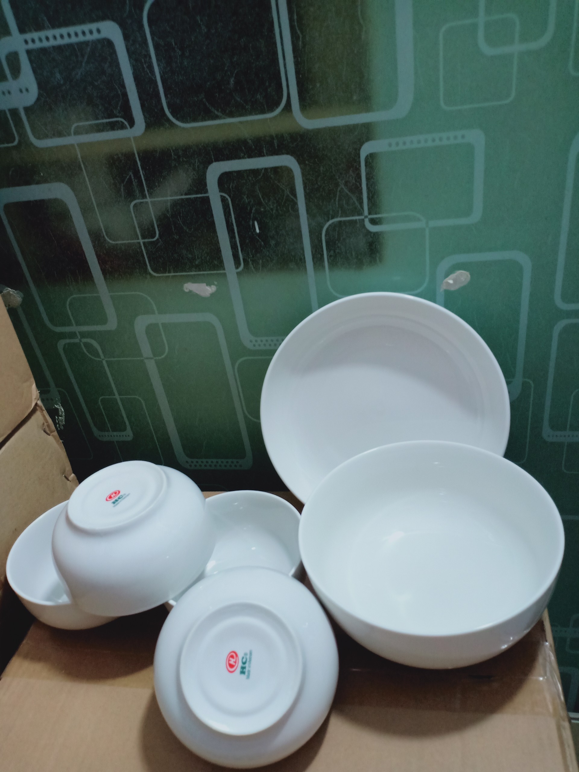Bộ 6 món chén tô dĩa sứ Minh Châu