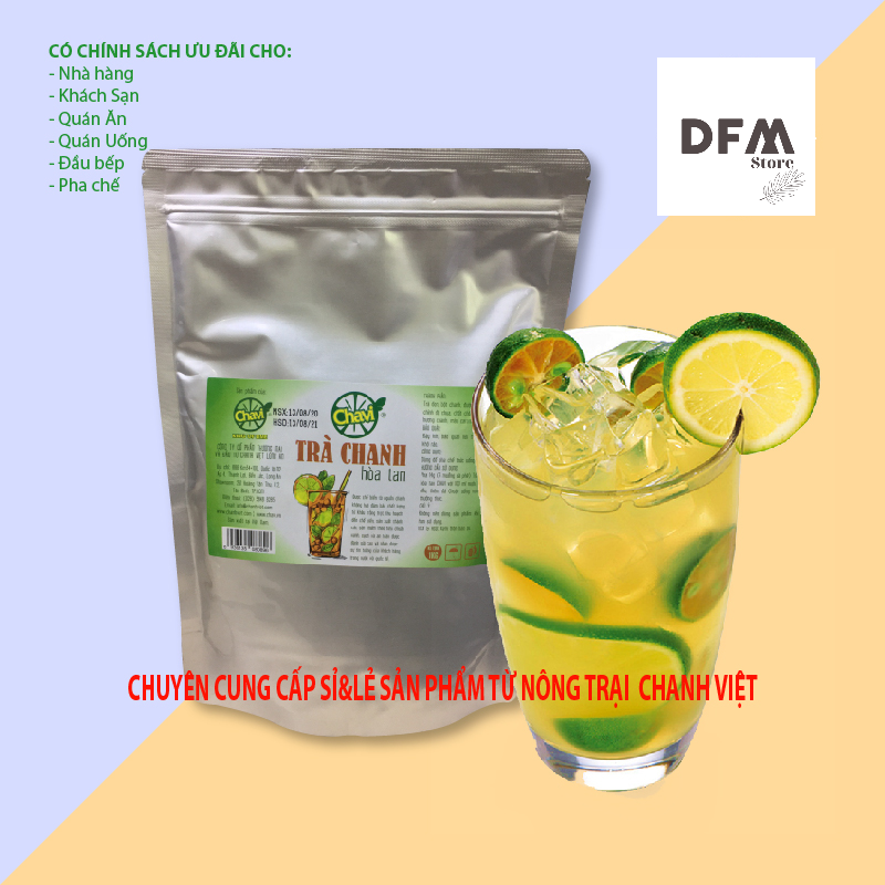 Bột Trà Chanh hòa tan dùng cho pha chế-1Kg