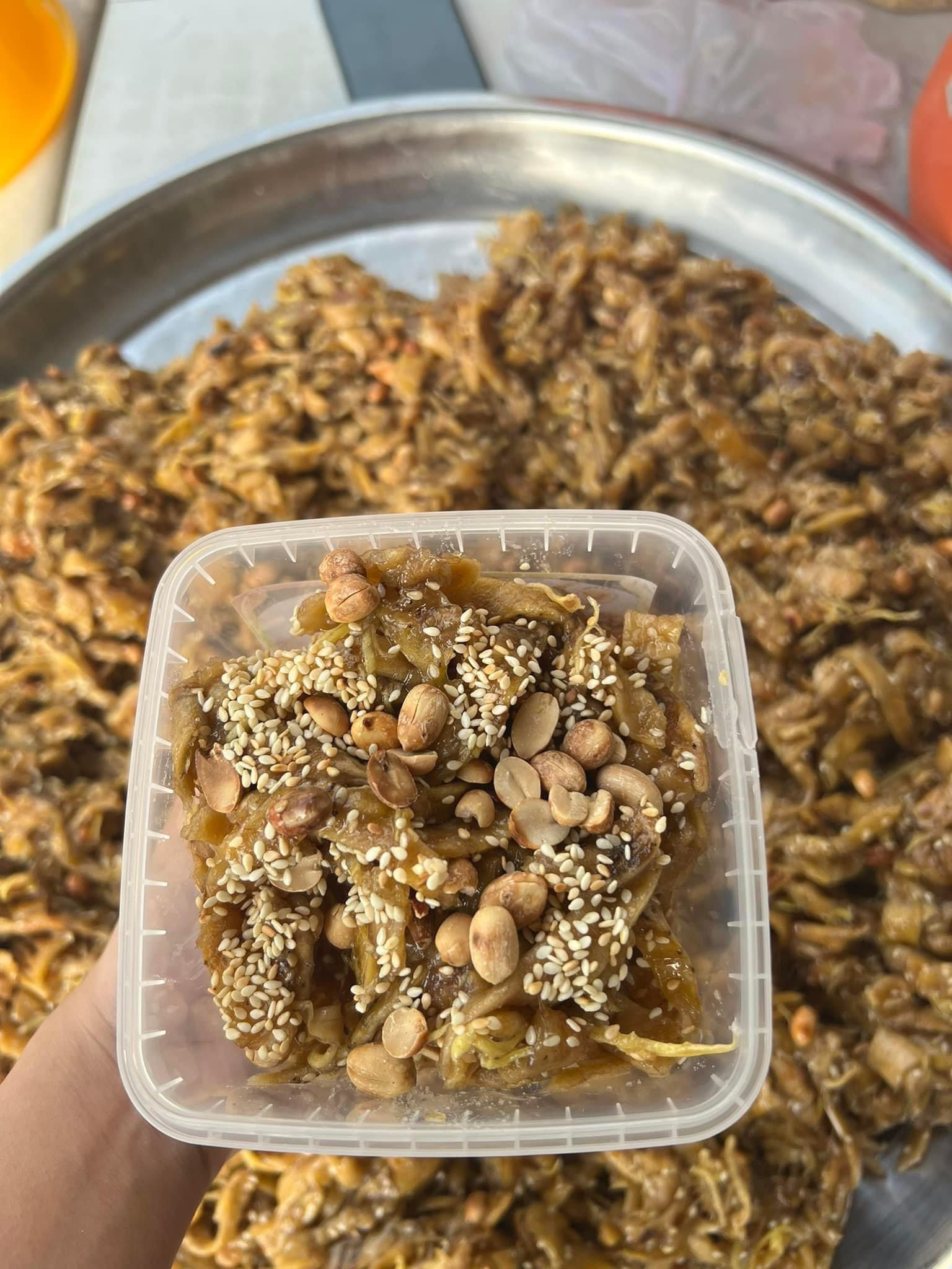 500G mứt chuối dẻo đậu mè gừng siêu thơm ngon