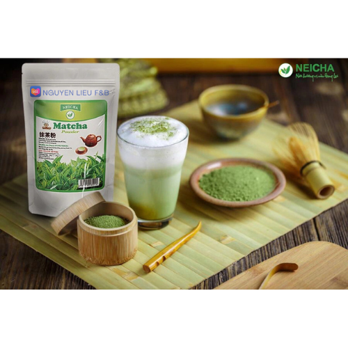 Bột Matcha Neicha Mũ Trắng 100g – Matcha Đài Loan Cao Cấp, Màu Xanh Đẹp, Thơm Nhẹ, Pha Chế & Làm Bánh