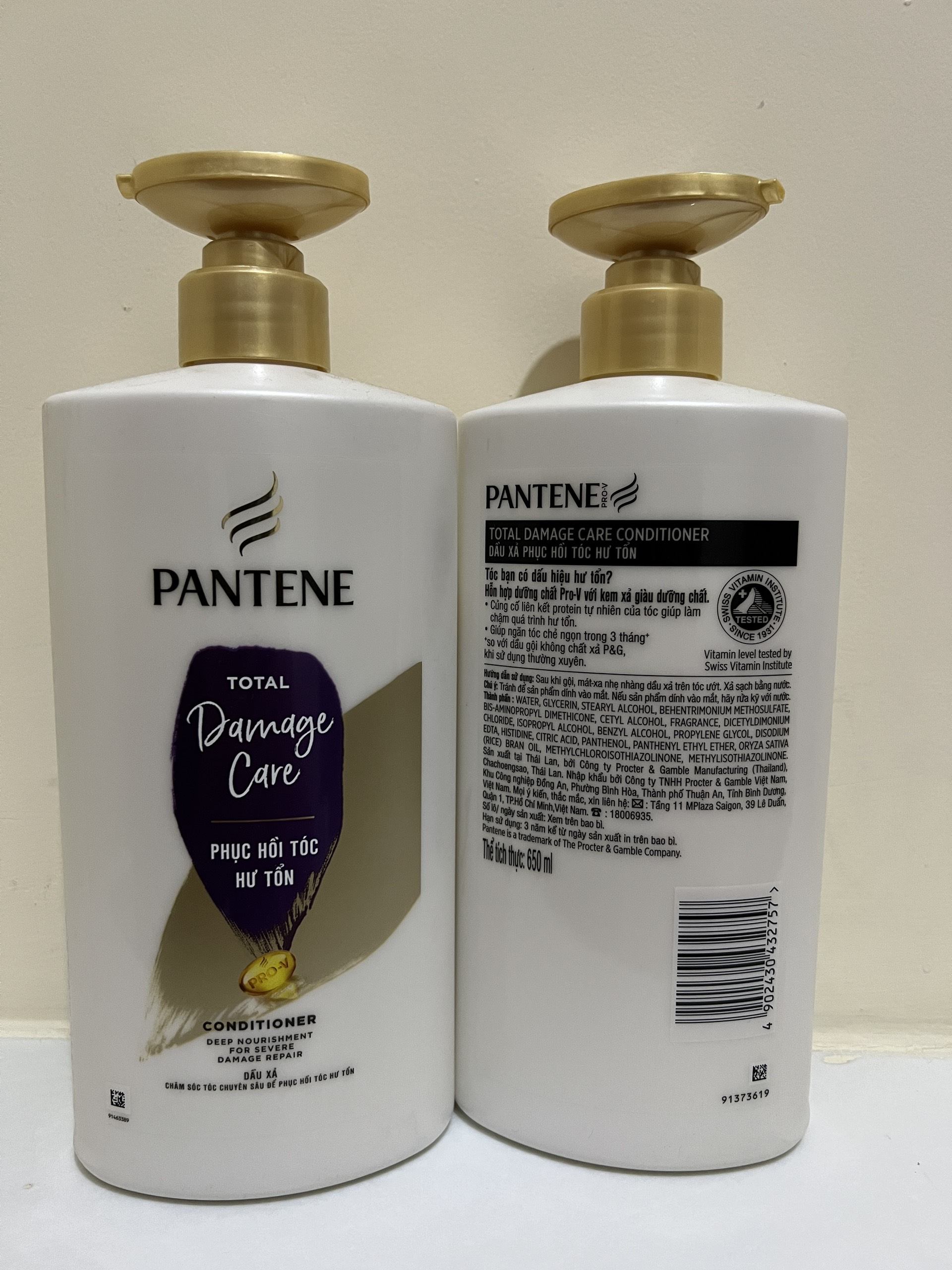 [HCM]Dầu gội Pantene ngăn rụng tóc 1200ml (Mẫu Mới Date 2025)