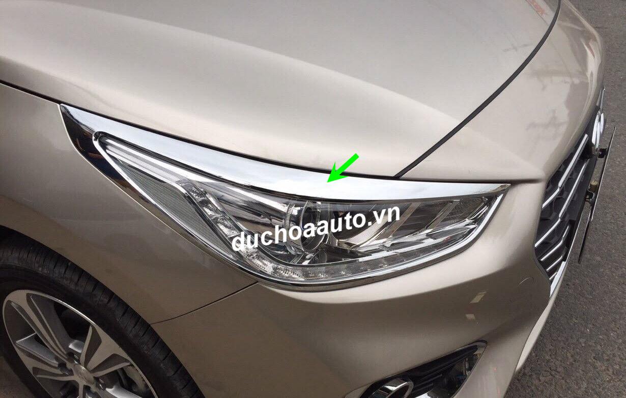 Ốp viền đèn pha Hyundai Accent 2018-2019