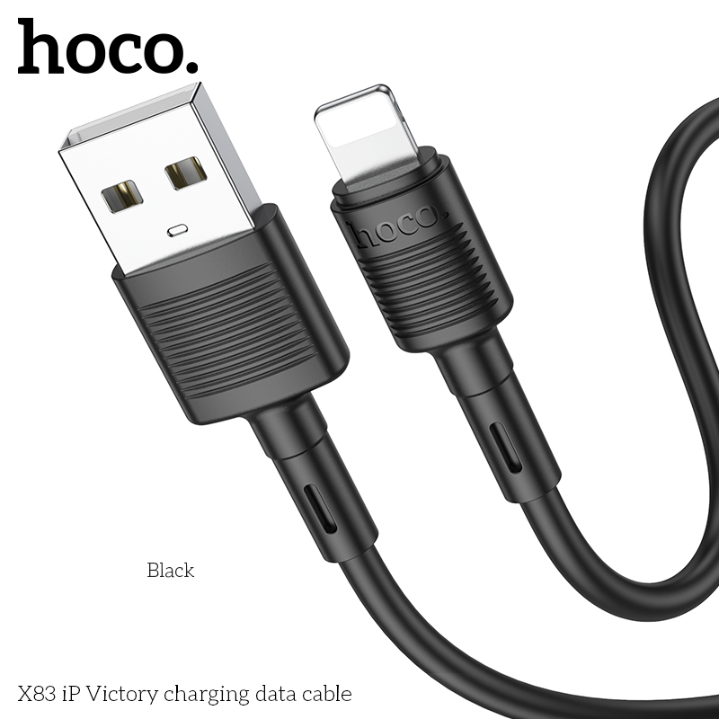 Cáp Sạc Hoco X83 Cổng Lightning Cho Iphone 2.4A Dài 1m