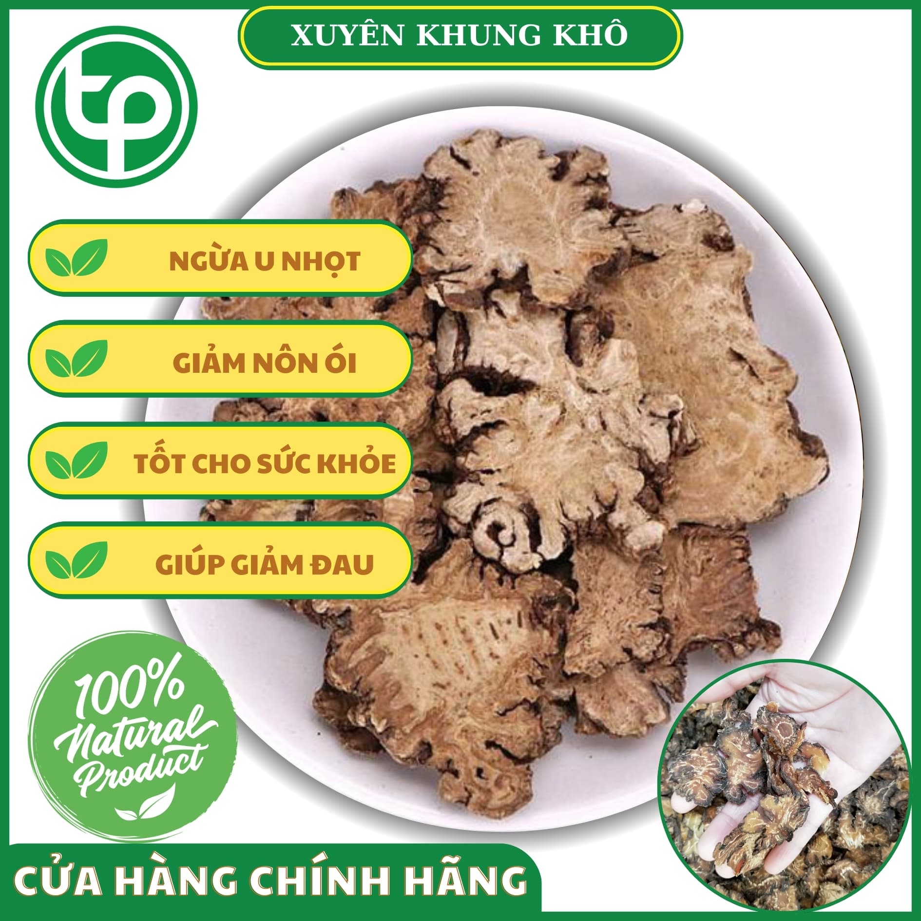 Xuyên khung khô 500g - Thảo Dược Tấn Phát