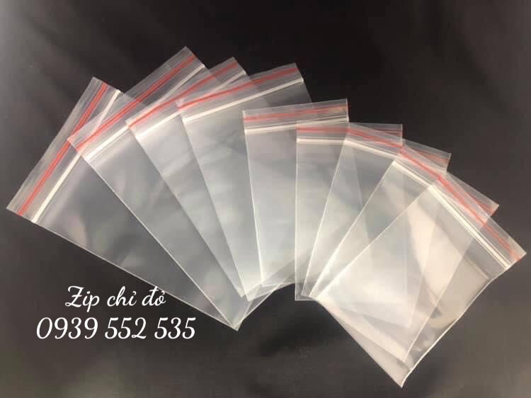100gr túi zip viền chỉ đỏ, đựng bột, hạt, thực phẩm