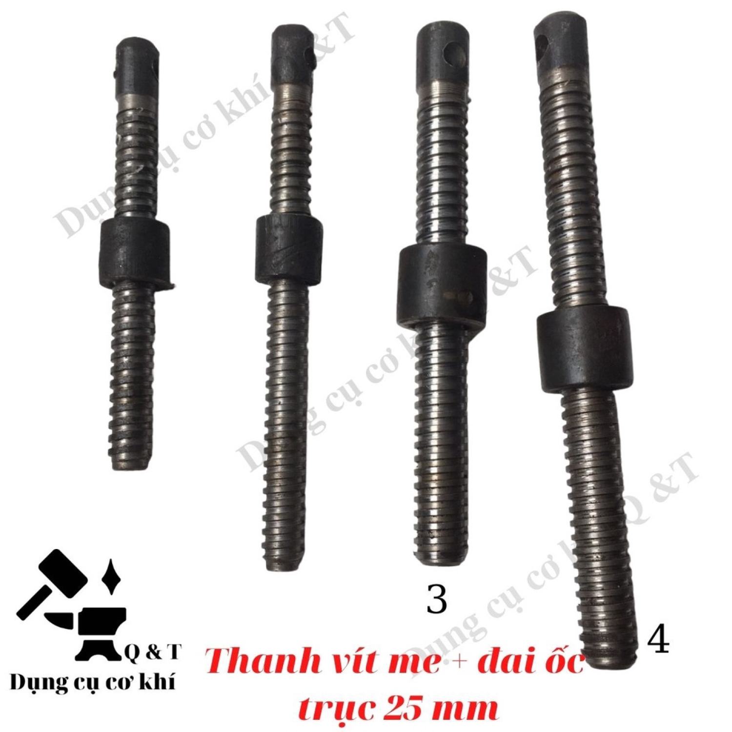 Vít me trục 25mm dài 250mm và 300mm ( có 1 đai ốc đi kèm )
