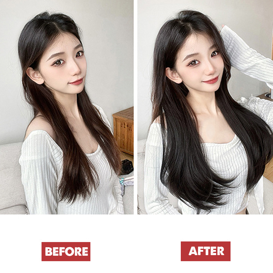 Tóc kẹp giải U- Kẹp nửa đầu xoăn layer nhẹ