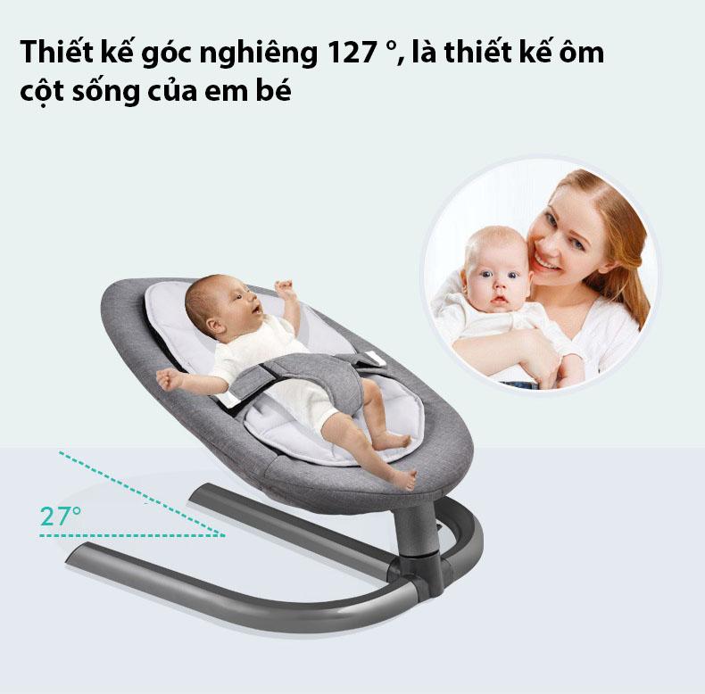 Nôi Bập Bênh Cho Bé Có Màn Chống Muỗi