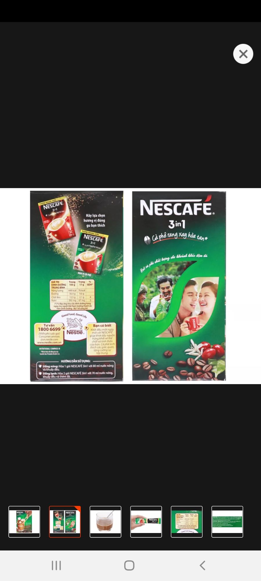 [NES XANH] Cà Phê sữa Nescafe 3 in 1 đậm vị cà phê  340G (20 gói x 17gr).
